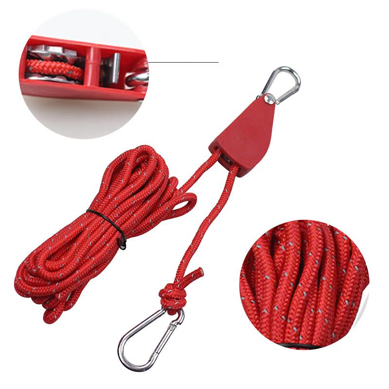 Outdoor Tent Rope Tensioner Pulley System