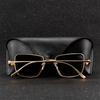 New Mens Vintage Small Frame Sunglasses Thick Edged Metal Square Sun Glasses UV400 Outdoor Driving Eyewear