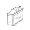 Sharp Refrigerator Water Tank (2014210106) Compatible Models SJ-GF50A-N, SJ-GF50A-R, SJ-GF50Y-R, Etc.