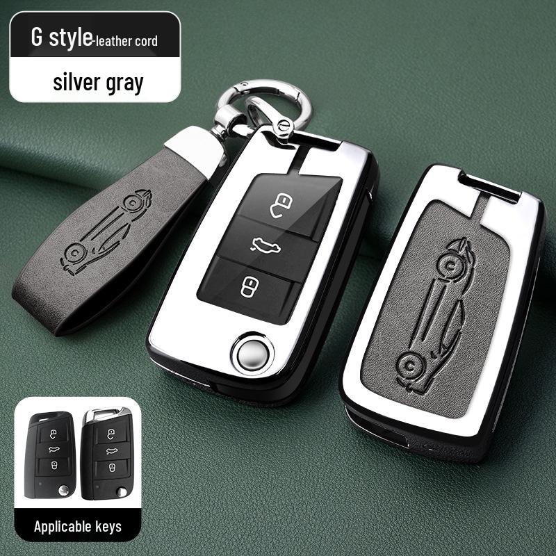 Metal Key Shell for Volkswagen Models: New Sagitar, Lavida Plus, Tayron, Tuon, Tiguan L, Bora, Magotan