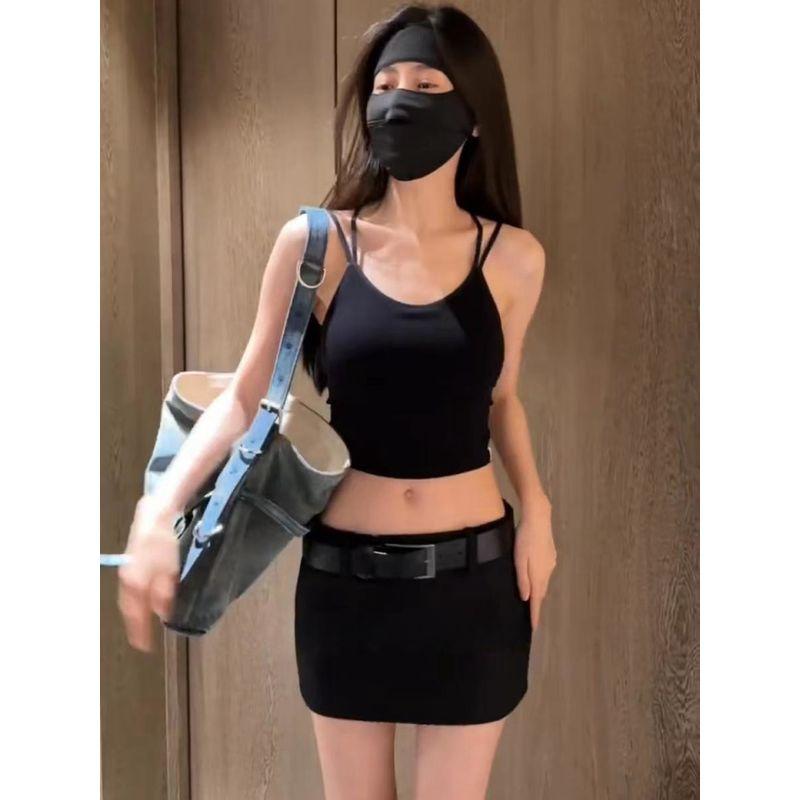 Fax Xiangxiu Same Short Skirt Simple Hot Suit