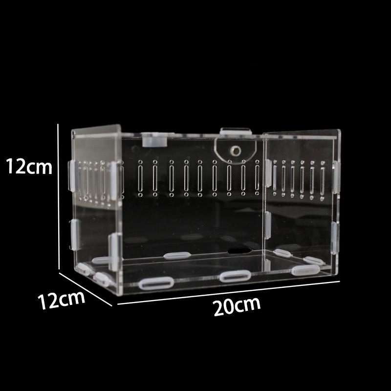 Acrylic Climbing Pet Breeding Box Transparent Reptile Terrariums Snail Lizard Horned Frog Snake Display Box Reptile Pet House