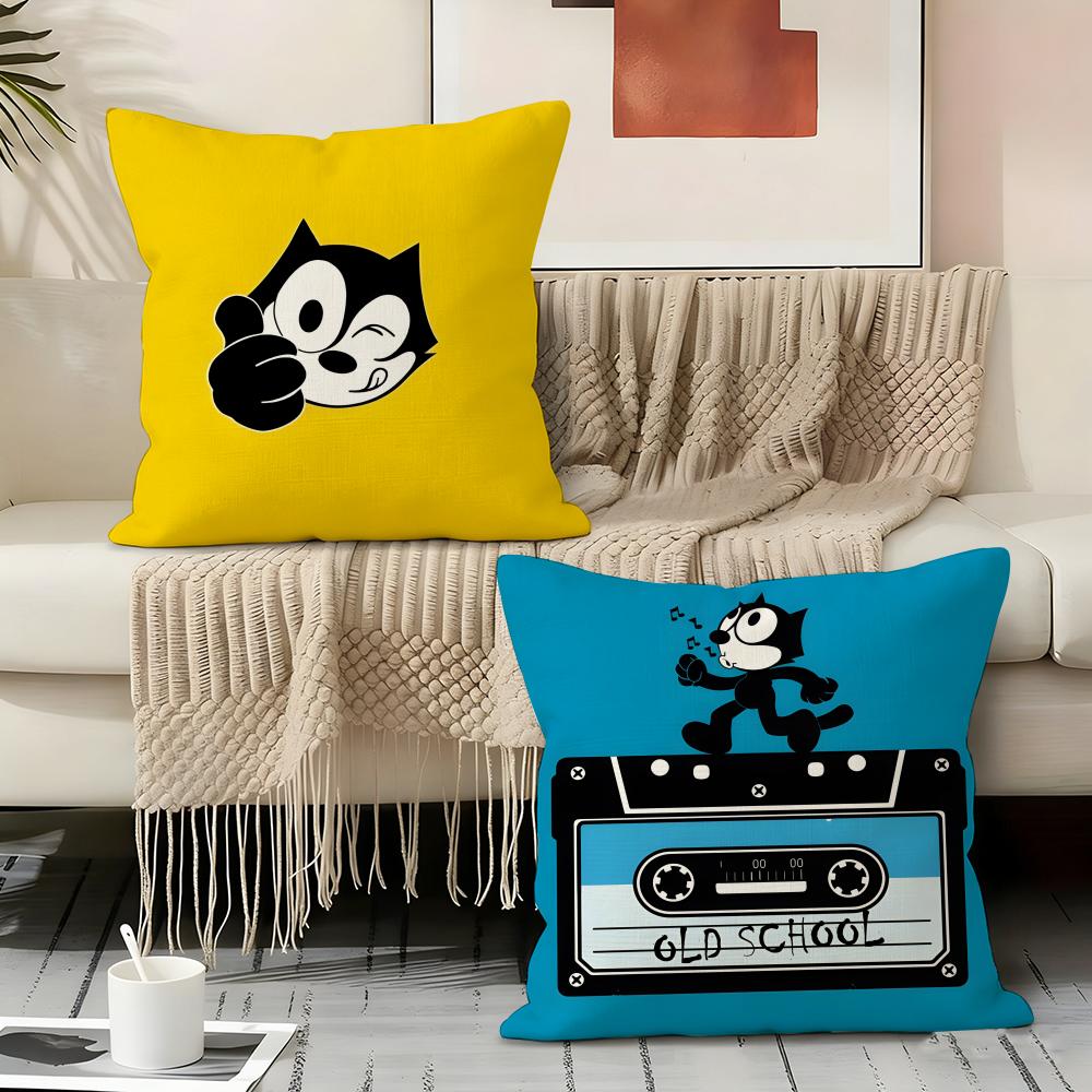 F-felix The Cat Pillow Case Pillowcase, Double-sided Printed, Sofa Cushion, Bedroom Headboard Pillow