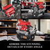 MOULD KING 10204 Technical Car Engine Toys The Motorzied FE Sports Car V8 Engine Building Block Brick Kids Christmas Gift