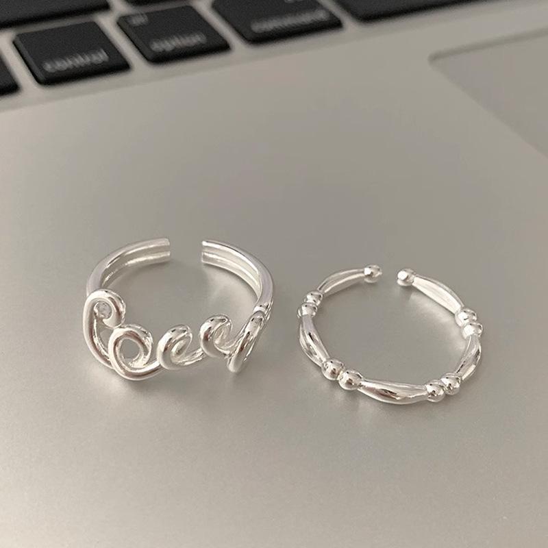 LOVE Adjustable Open Ring - Korean Style, Fashionable & Trendy Women's Stacking Ring