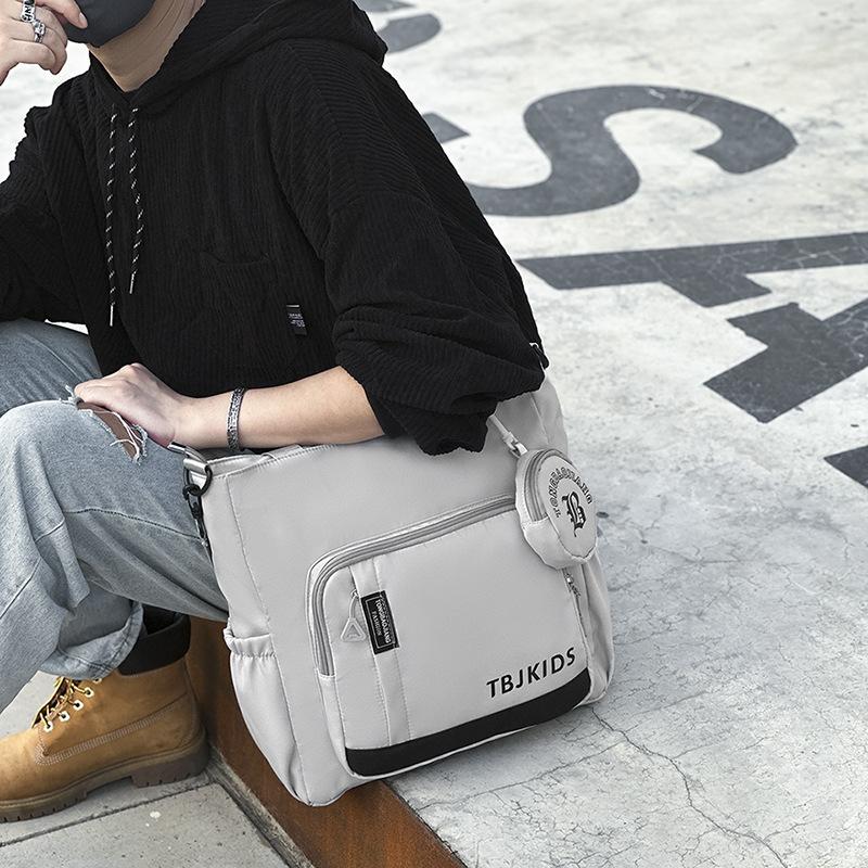 Stylish Simple Make-Up Shoulder Bag Multifunctional Junior High School Student Crossbody Schoolbag Large Capacity Men'S And Women'S Casual Backpack