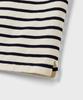 Andeleusenandeleusen Boatman Short Sleeve Striped Knit Raw Cotton