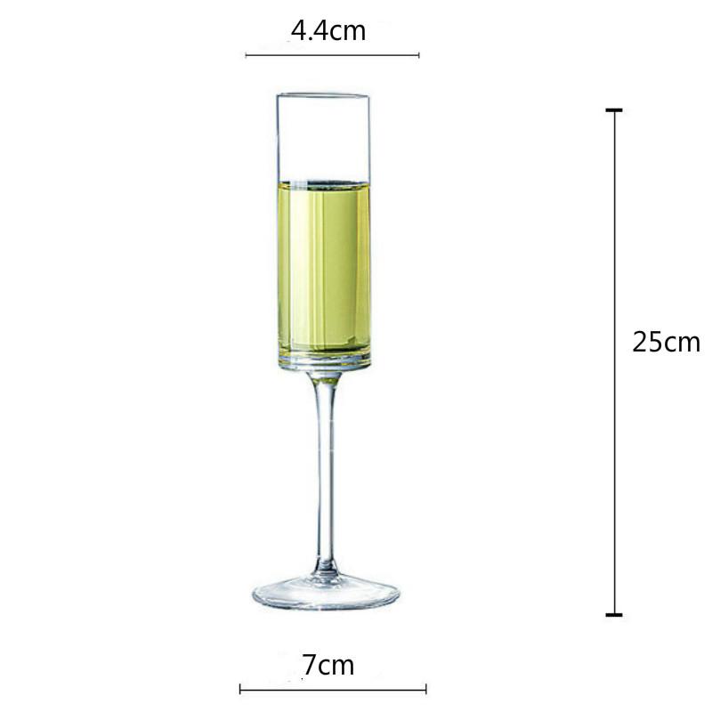 2pcs/Set 100-200ml Creative Art Shape Champagne Cup Gold Mouth Goblet Festival Family Tasting and Smelling Wine
