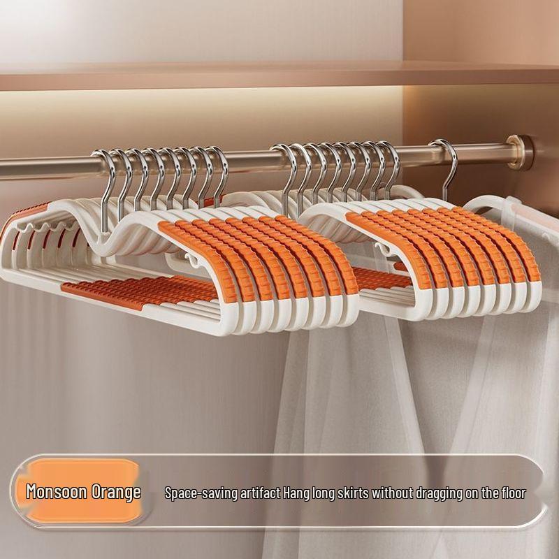 Non-Slip, Non-Marking Drying Rack Hangers - 80 Pack, Short-Neck, Anti-Shoulder Angle Hangers for Clothing