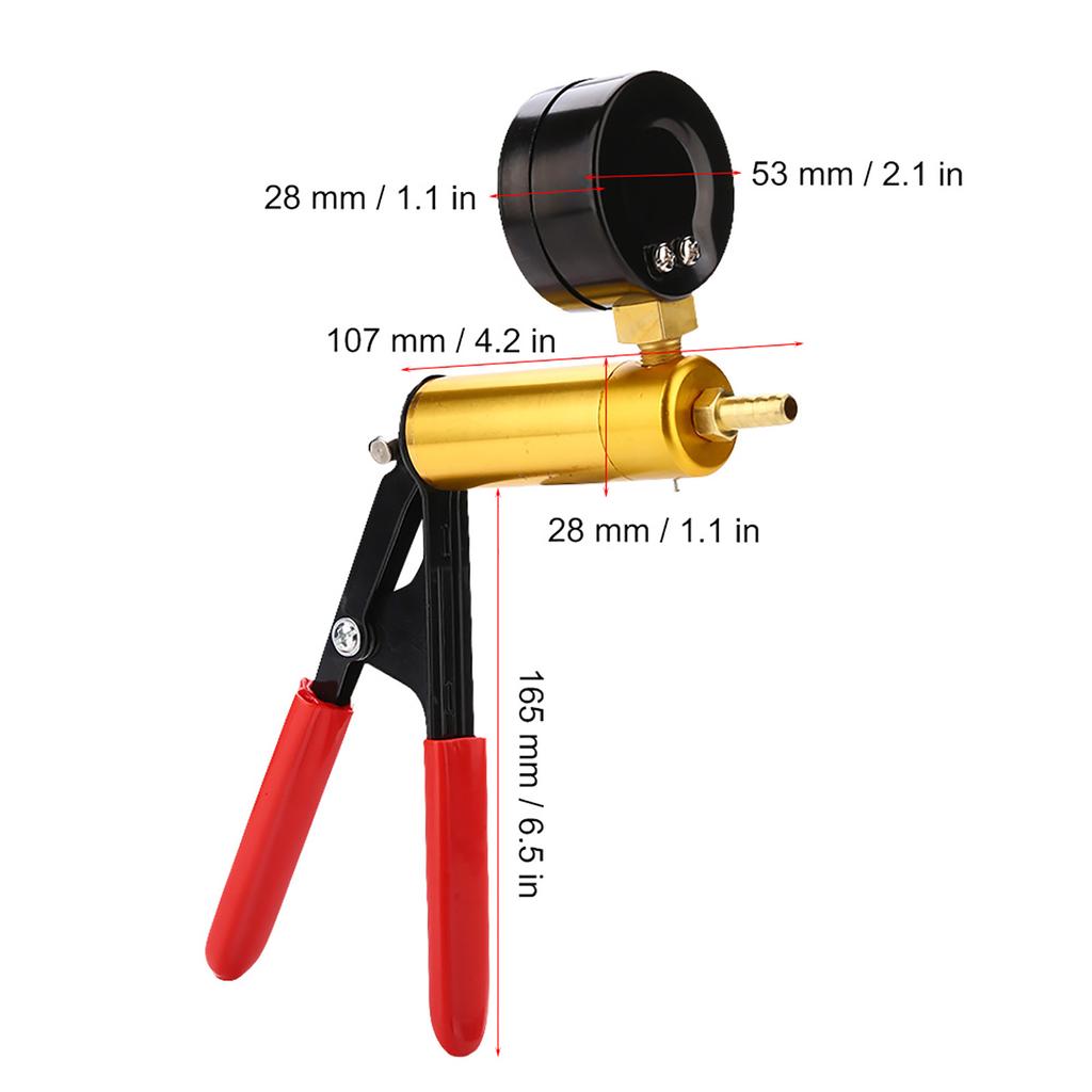 Brake Bleeder Vacuum Pump Vacuum Tester Brake Bleeding Tool Kit for Car Motorcycle