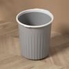 Round Garbage Container Bin Large Capacity Trash Can with Pressing Ring for Household Bathroom