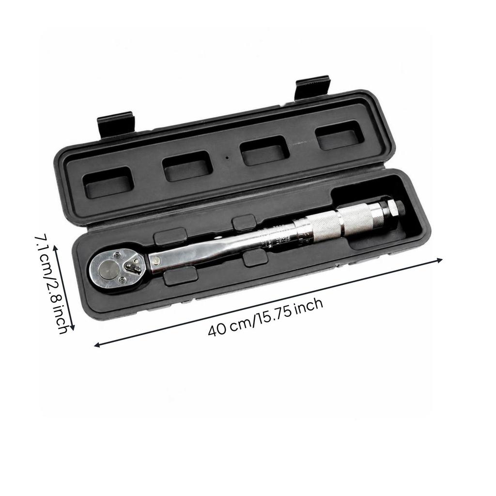 Adjustable Tightening Force Wrench Chrome-Finished With