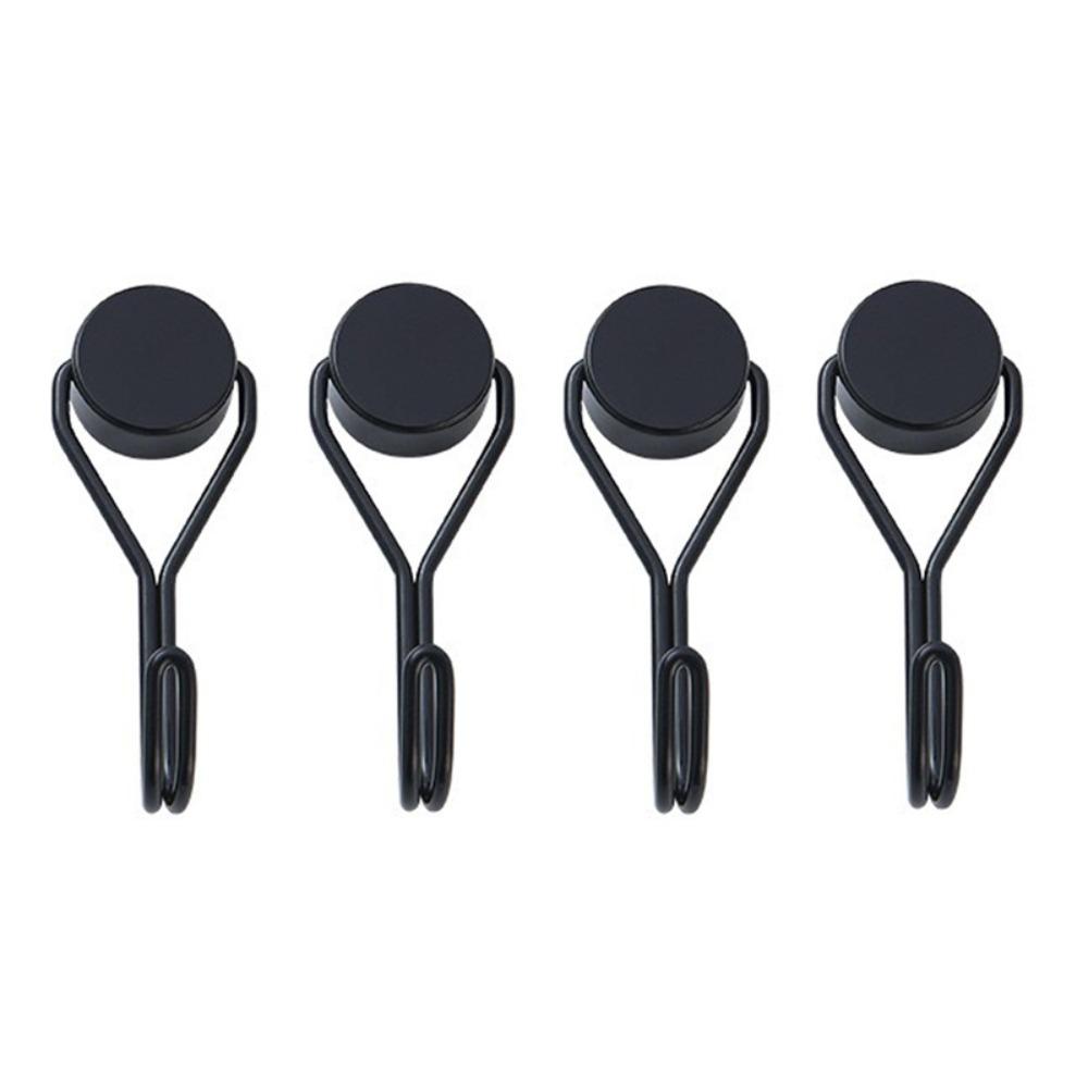 4 PCS Heavy-Duty Multipurpose Hanging Hook Wall-mounted Magnet Hook Hanger Magnetic Hooks  Bathroom
