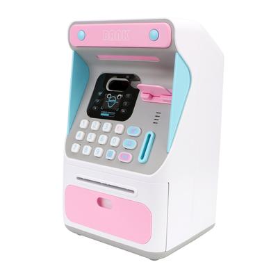 Gift For Kids Money Boxes Simulated Face Recognition ATM Machine Cash Box Electronic Piggy Bank Auto Scroll Paper Banknote
