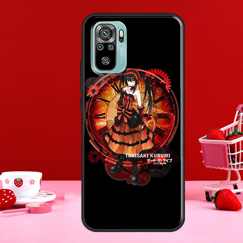 Date A Live Tokisaki Kurumi For Xiaomi Redmi Note 8 9 10 11 Pro Note 10S 9S 11S Case For Redmi 9 10 9T 9A 9C Coque