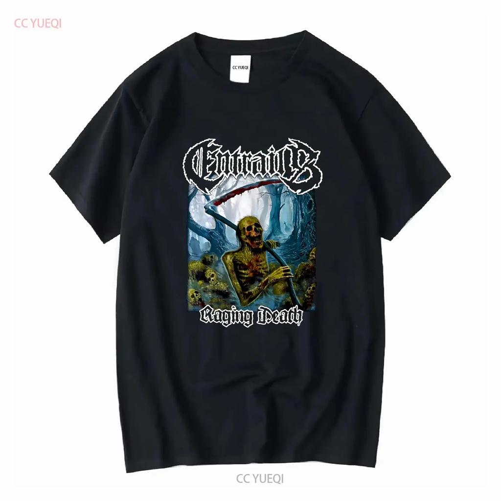 ENTRAILS Raging Death Cotton Classic T Shirt All Sizes BO324 Vintage Washed Versatile Soft Graphic Homme Slightly Unisex
