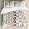Flower of Life Duvet Cover Sacred Geometry Themed Bedding Set Various Shapes Chakra Zen Comforter Cover Dreamcatcher Pillowcases
