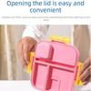 Large Capacity Square Lunch Box with Compartments Microwave Safe for Students and Office Workers Cross Border New