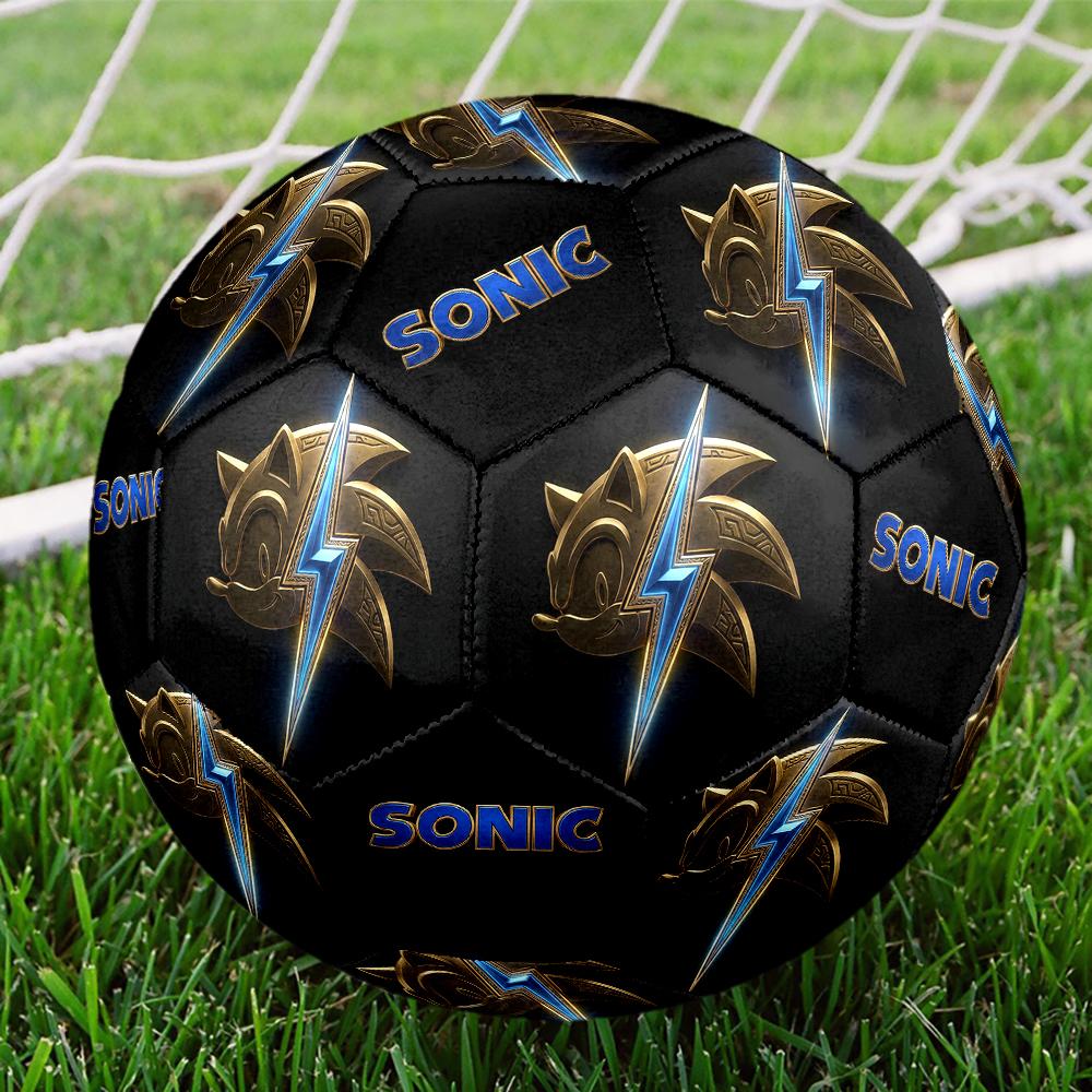 1pc Sonic the Hedgehog Football Soccer Ball Size 5 Indoor Soccer Ball Fashion Colorful Backyard Game -Great For Sports Fans Gift HE37