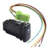 Kit Push Switch ON-OFF Heavy Duty ABS Plastic Single Pole 39x21mm For Toyota 12V