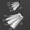 4pcs Stainless Steel High Precision Gap Ruler, Wedge Stopper Tapered Bore Gauge, Internal Diameter Sizing Gauge