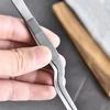 3 Sizes Kitchen Tweezer BBQ Food Tweezer Clip Mini Chief Tongs Stainless Steel Portable for Picnic Meat Barbecue Cooking Tool