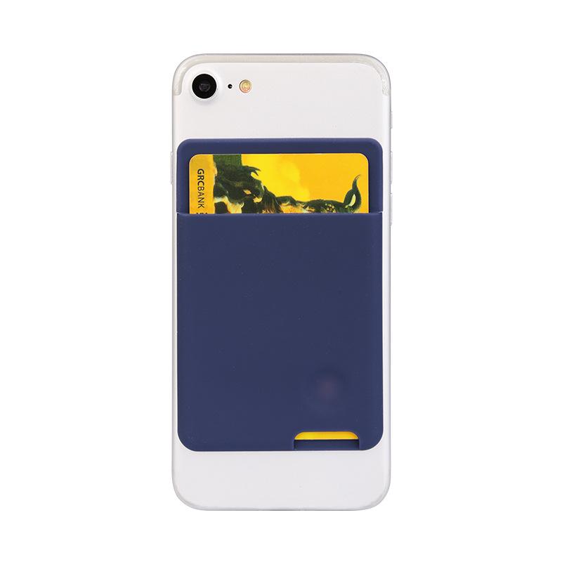 Silicone Card Holder for Phone - Adhesive, Portable, and Clip-On