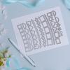 Razicí raznice Široká aplikace Snadno ovladatelný Lehký Scrapbooking DIY šablonová forma pro ruční práce