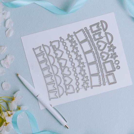 Razicí raznice Široká aplikace Snadno ovladatelný Lehký Scrapbooking DIY šablonová forma pro ruční práce