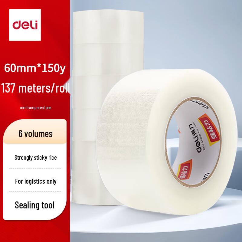 Deli High Quality Transparent Sealing Tape