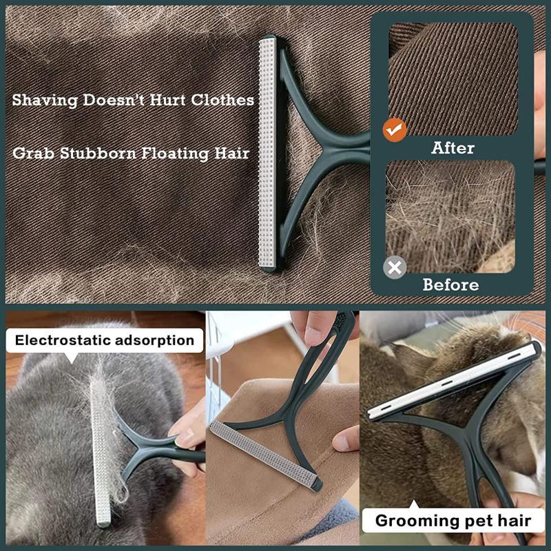 1PC Silikon Doppelseitiger Tierhaarentferner Fusselentferner Clean Tool Rasierer Pullover Reiniger Stoff Rasierer Schaber Kleidung Teppich
