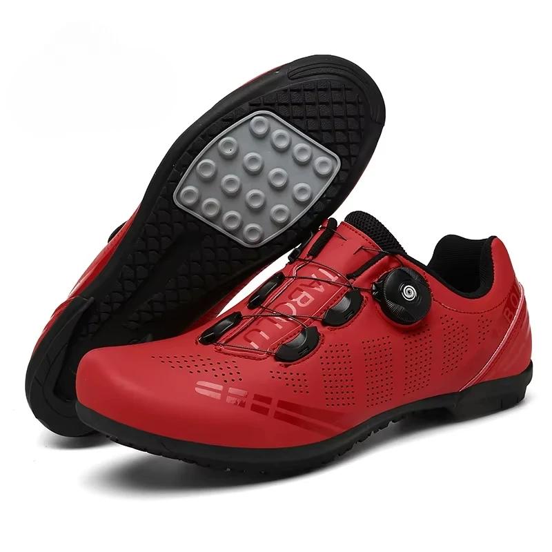 Cycling Shoes MTB Men Self-Locking Road Bike Shoes Speed Sneakers Racing Riding Boots Women SPD Pedal Mountain Bicycle Footwear
