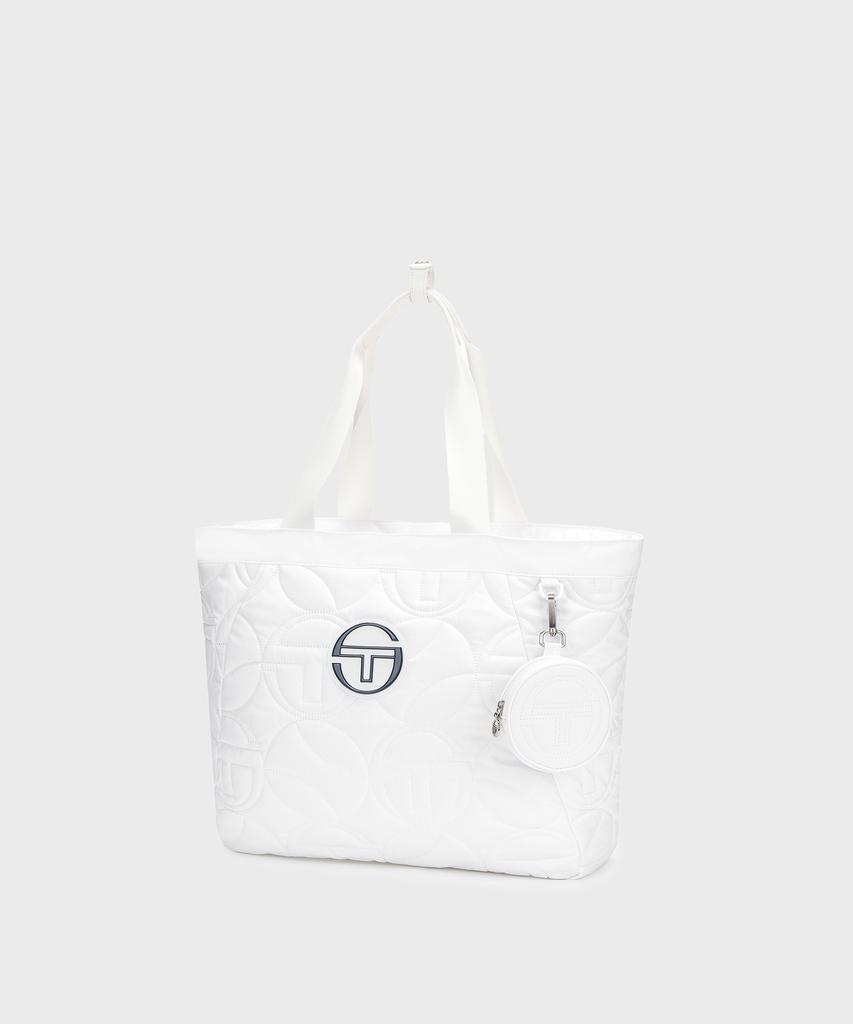Sergio Tacchini W Lapaca Quilted Tote Bag (White)
