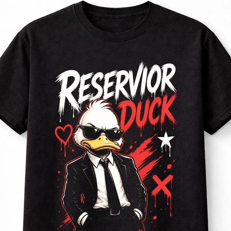 Reservoir Duck Funny Crime Movie Graphic Gangster Humor Unisex TShirt S