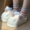 Funny clown couple cotton slippers women's new winter men's cotton shoes indoor and outdoor wear thick soles increase