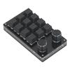 Macro Mechanical Gaming Keyboard 12 Keys 2 Knobs Programmable Wired Keyboard with Red Switch for