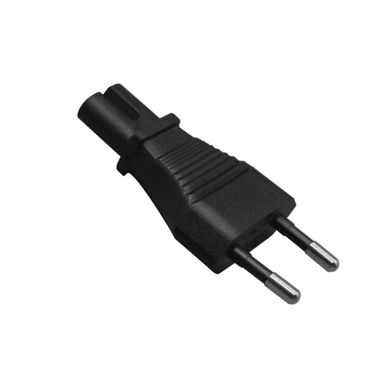 2-Pin Universal-Netzkabel 2-Pin-Stecker zu IEC320 C5/C7 EU 2-Pin Stromwandler-Adapter