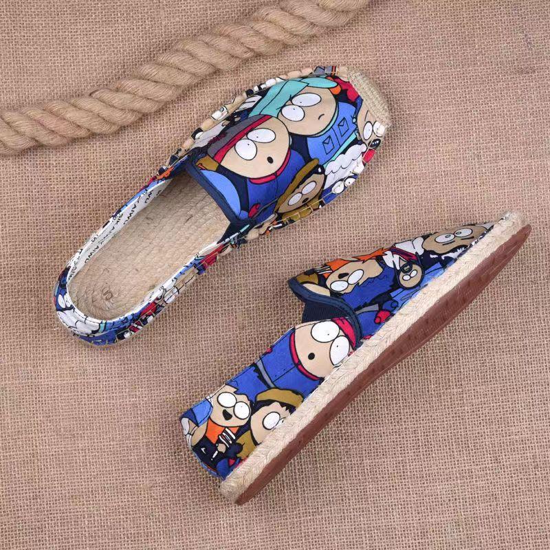 

Модные мужские повседневные парусиновые туфли на плоской подошве на каблуках из мультфильмов Льняные мужские эспадрильи для рыбаков Обувь для мальчиков на плоской подошве Кроссовки Мокасины для вождения дизайнер 39 синий