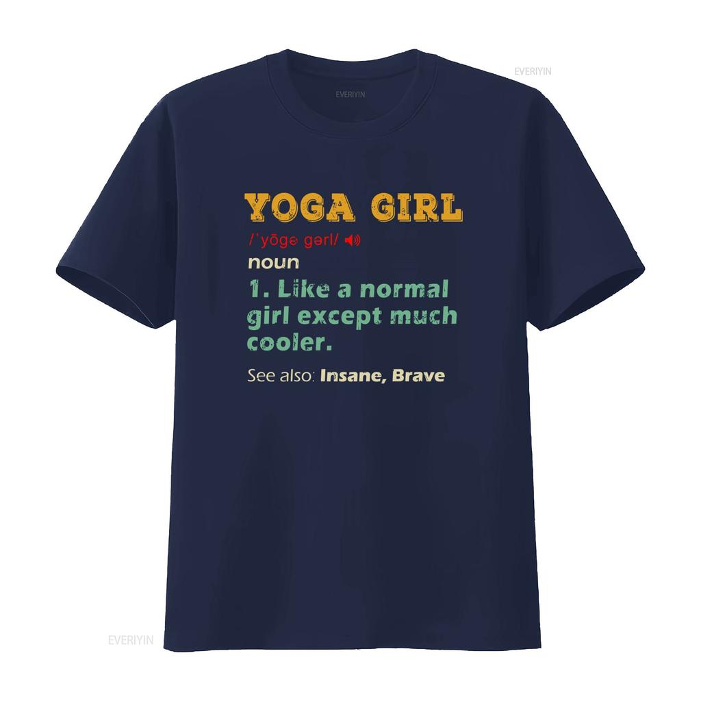 Yoga Girl T Shirt Instructor Lover Womens Meditation For Women Cute Girls Definition Print Cool  vintage Washed