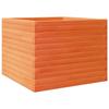 VidaXL Planter Wax Brown 60x60x45.5 Cm Solid Pine Wood, Outdoor Planter, Flower Box, Plant Box, 847250