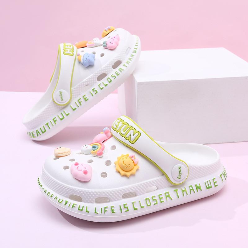 Leichte Atmungsaktive Kinderlochschuhe Slip-on Sommersandalen für Mädchen und Jungen