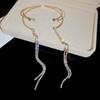 Double Layer Upper Arm Cuff Tassel Fringe Armlet Fashion Jewelry Crystal Armband  Party