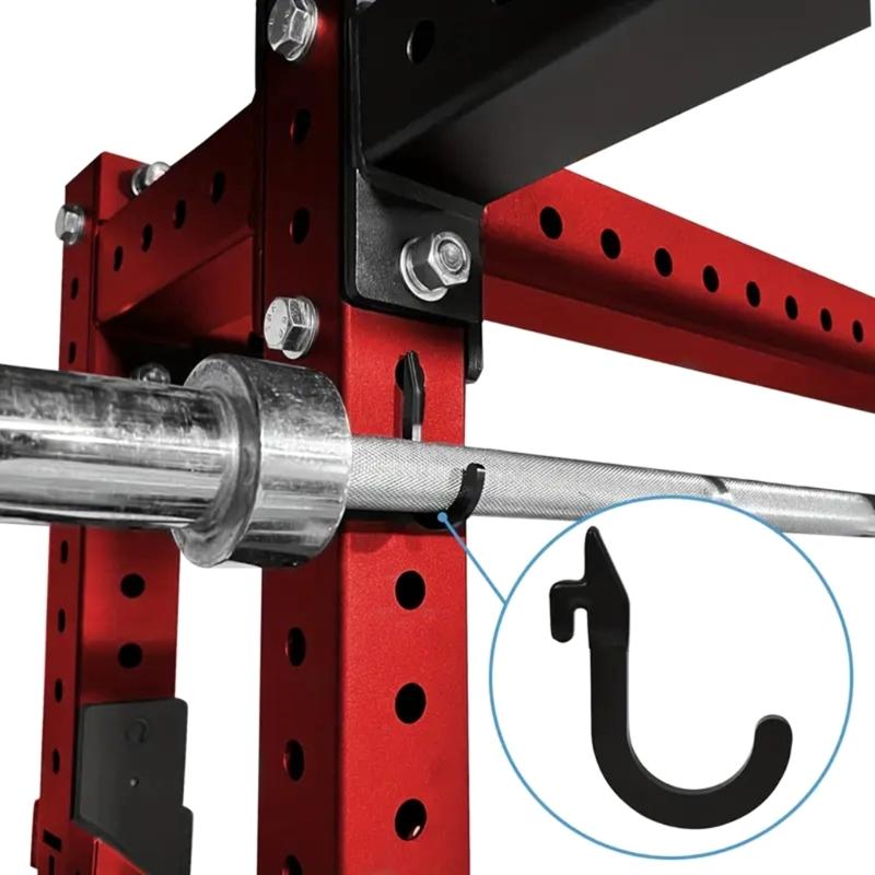 High Strengths J Hook For Power Rack 100kg Weight Capacity Without Tool Installation For Fitness Training Home Gym Use