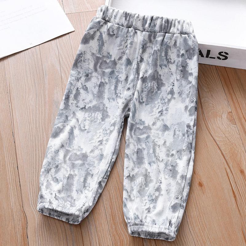 

Детские брюки летние тонкие повседневные спортивные брюки для девочек укороченные брюки для мальчиков 140 серый