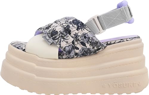 [Yosuke] Sandalen mit dicker Sohle und Fersenriemen