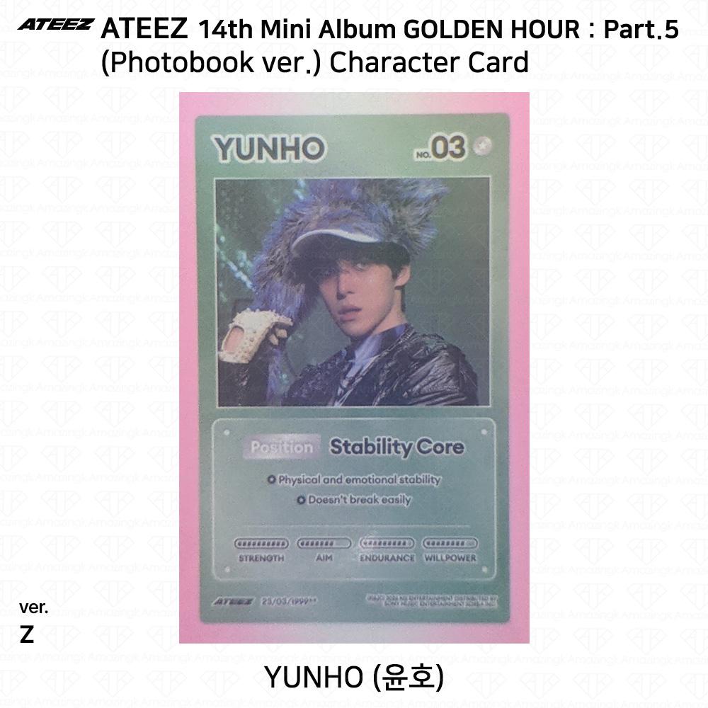 ATEEZ 14th Mini Album Golden Hour Part.5 Photobook ver. Photocard Z VER