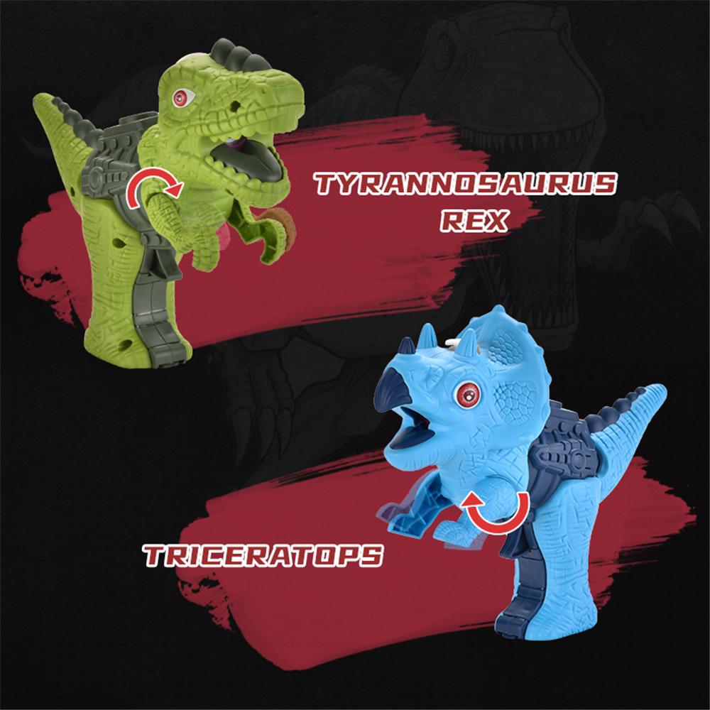 Dinosaur Sound Fire Spray Gun Tyrannosaurus Rex Triceratops Sound Light Summer Outdoor Disinfection Safe Gun Kids Toy Portable