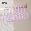 6Pcs Anti Slip Circle Ring Hat Hanger Plastic Hat Storage Hook Round Scarf Tie Hanger  Wardrobe