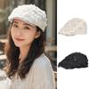 Sweet Lace Mesh Cap Breathable Floral Artist Painter Hat Fashion Duck Tongue Hat  Women