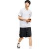 Anta Solid Color Logo Pullover Short Sleeve Polo Shirt Men Tops Snow-White 952428116-1